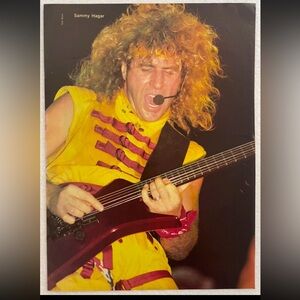 Vintage Sammy Hagar pinup